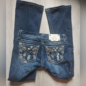 Miss Me jeans size 25 mid-rise easy bootcut